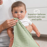Comfy Cubs Muslin Burp Cloths in Sage - 