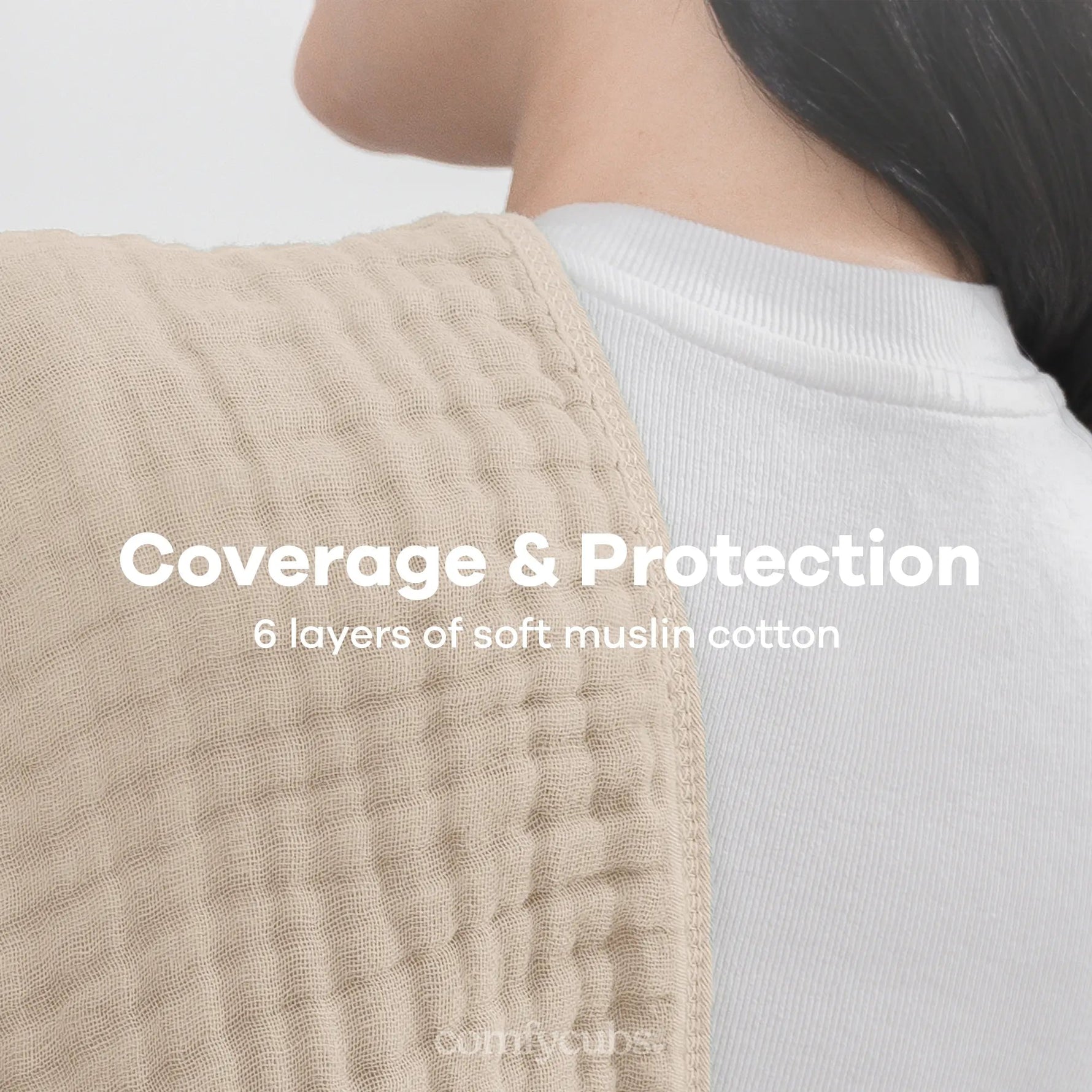 Comfy Cubs Muslin Burp Cloths in Sand - 