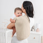 Comfy Cubs Muslin Burp Cloths in Sand - 