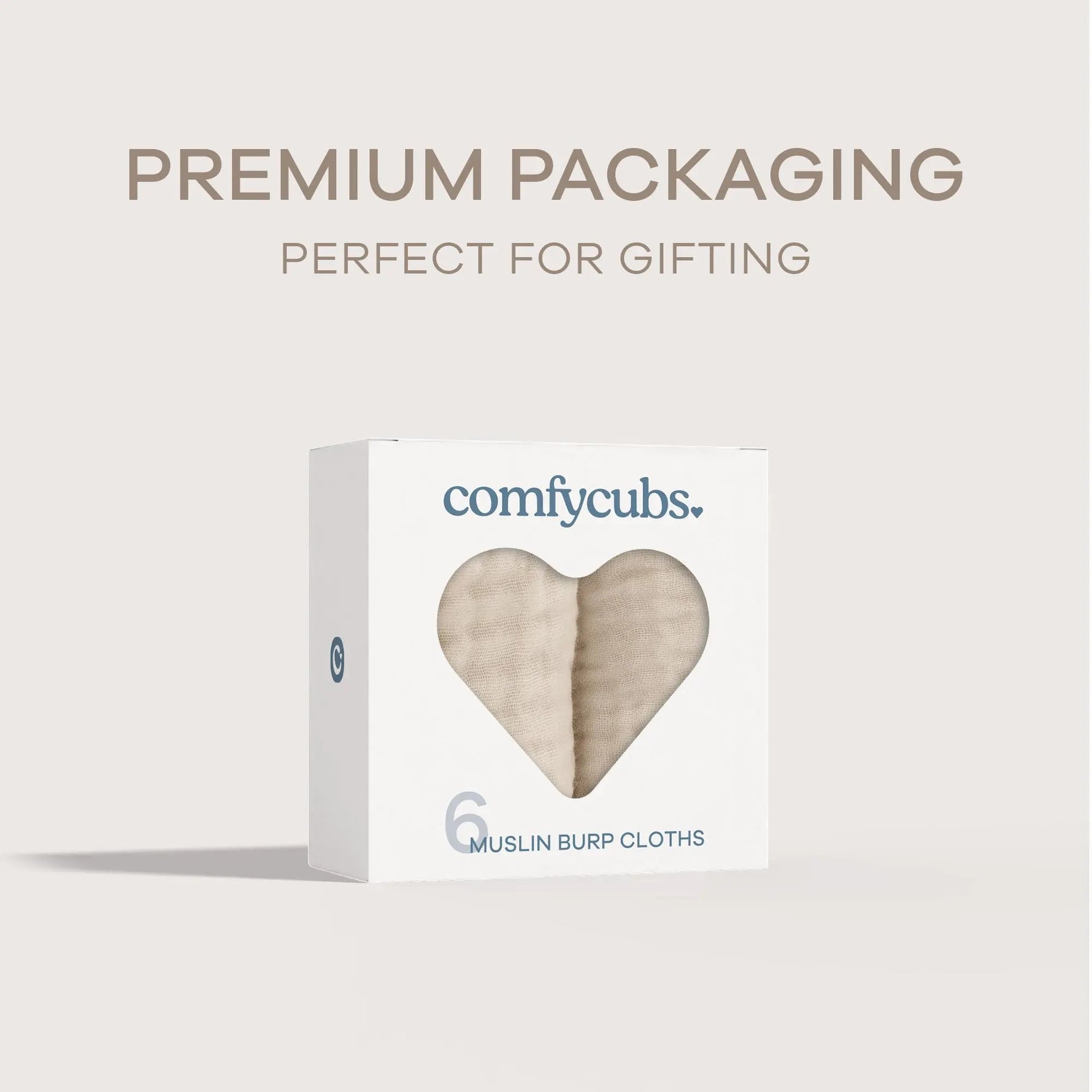 Comfy Cubs Muslin Burp Cloths in Sand - 