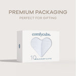 Comfy Cubs Muslin Burp Cloths in White - 