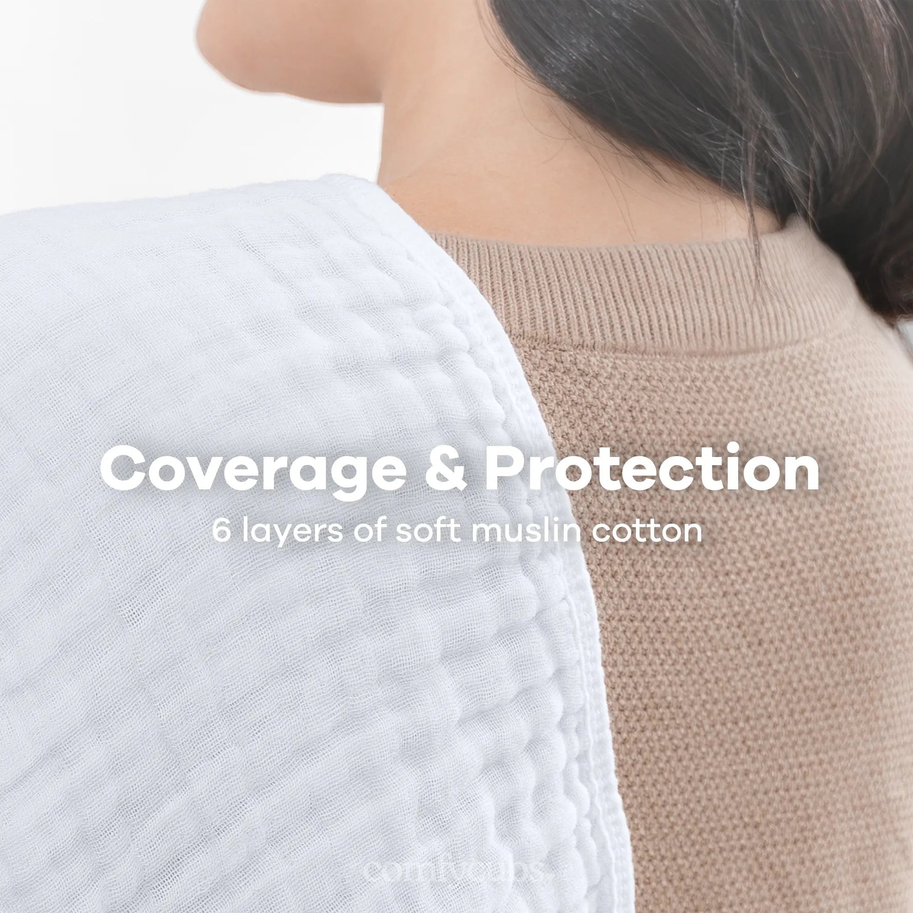 Comfy Cubs Muslin Burp Cloths in White - 