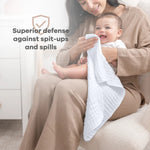 Comfy Cubs Muslin Burp Cloths in White - 