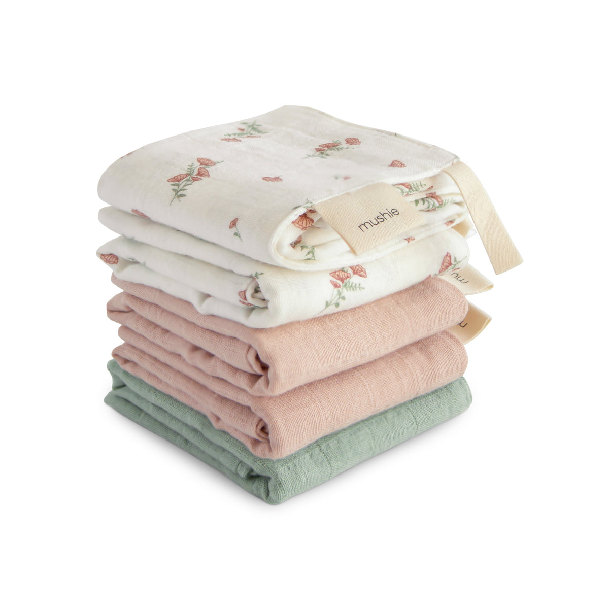 Mushie Muslin Cotton Washcloth Everetts Place