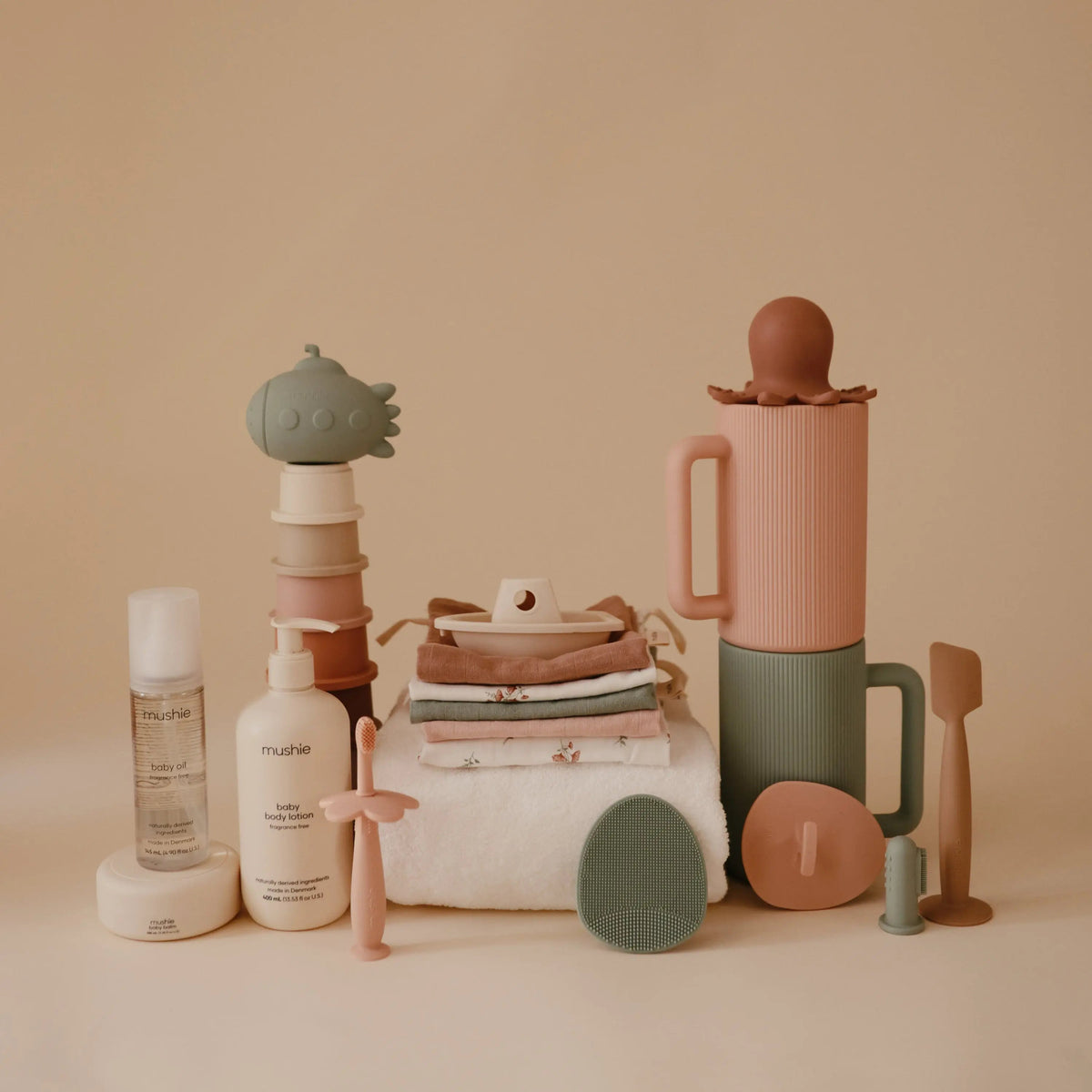 Mushie Muslin Cotton Washcloth - 