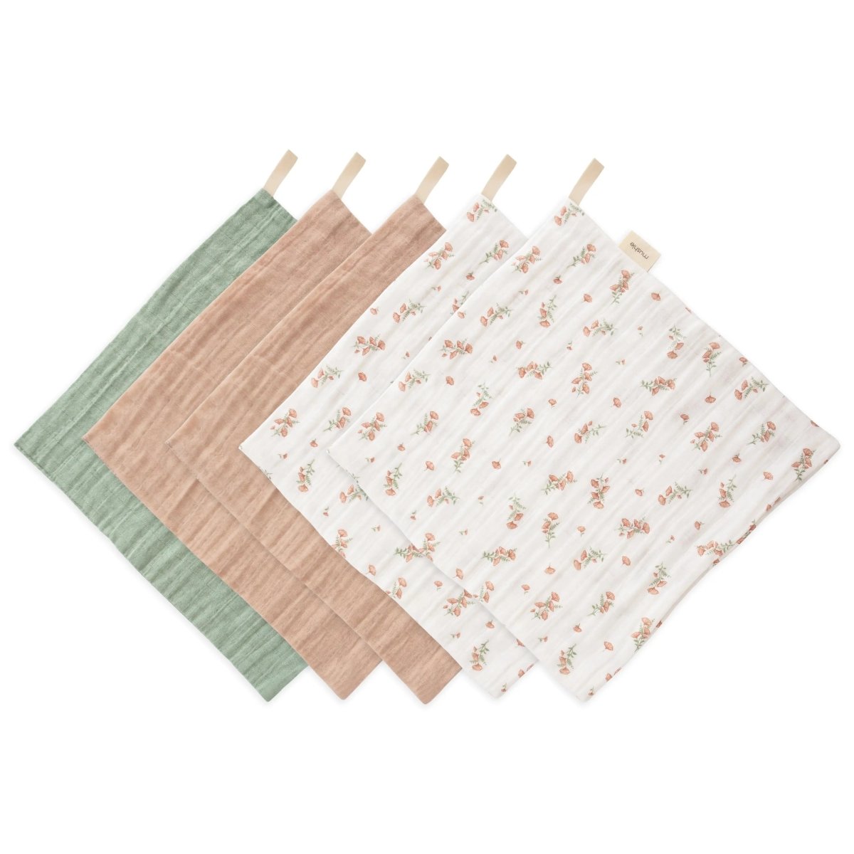 Mushie Muslin Cotton Washcloths Made of 100 Percent Organic Cotton - Everetts Place Boutique - 