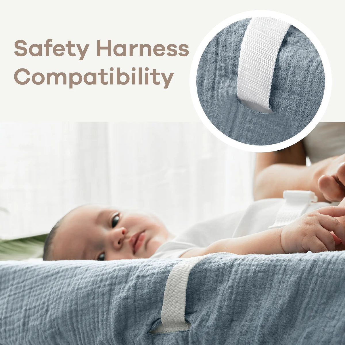 Comfy Cubs Muslin Fitted Changing Pad Cover, 1 Pack - 