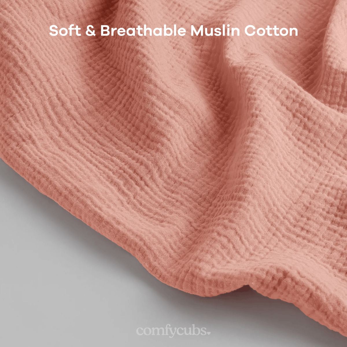 Comfy Cubs Muslin Nursing Cover, Pack of 1 in Bold Blush - 