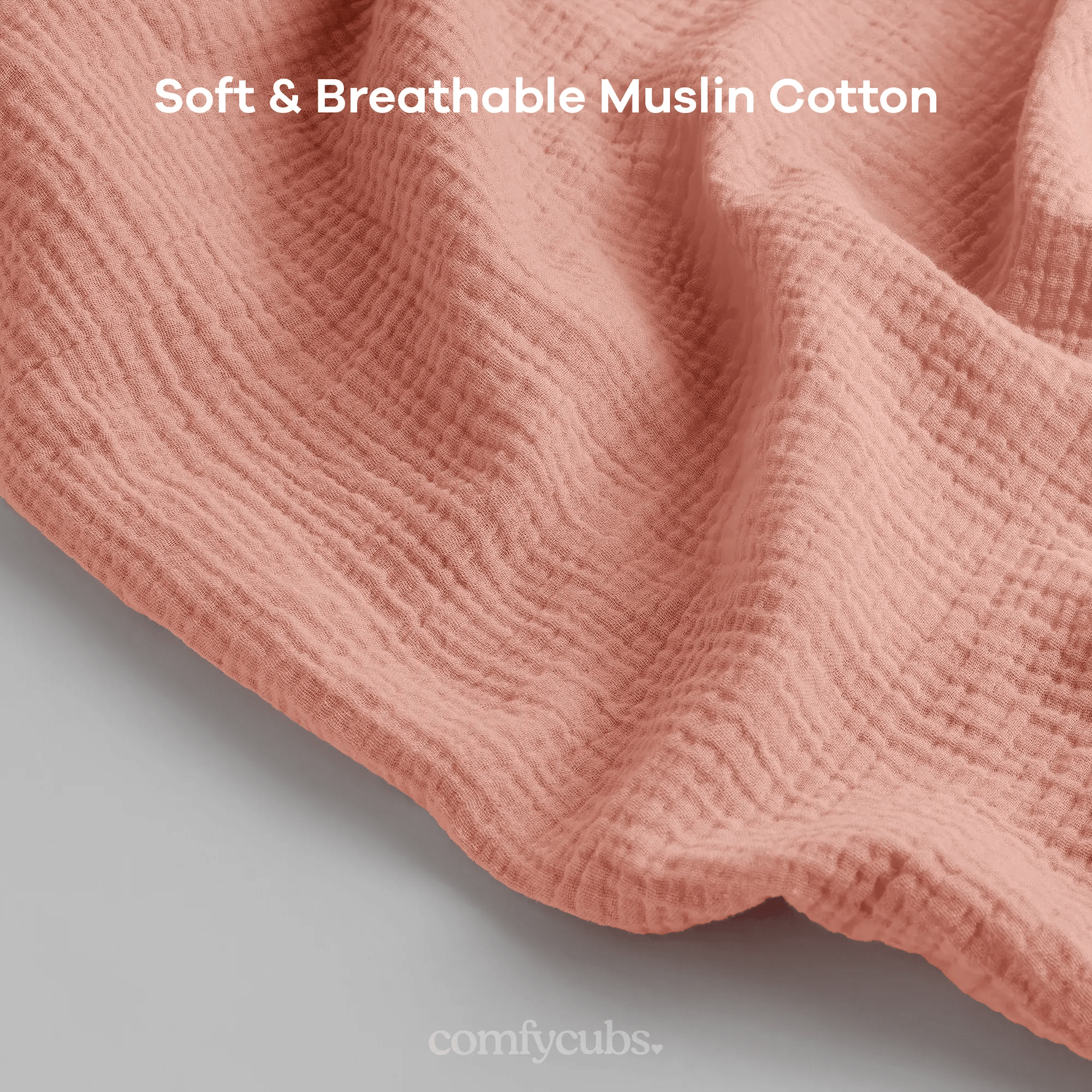 Comfy Cubs Muslin Nursing Cover, Pack of 1 in Bold Blush - 