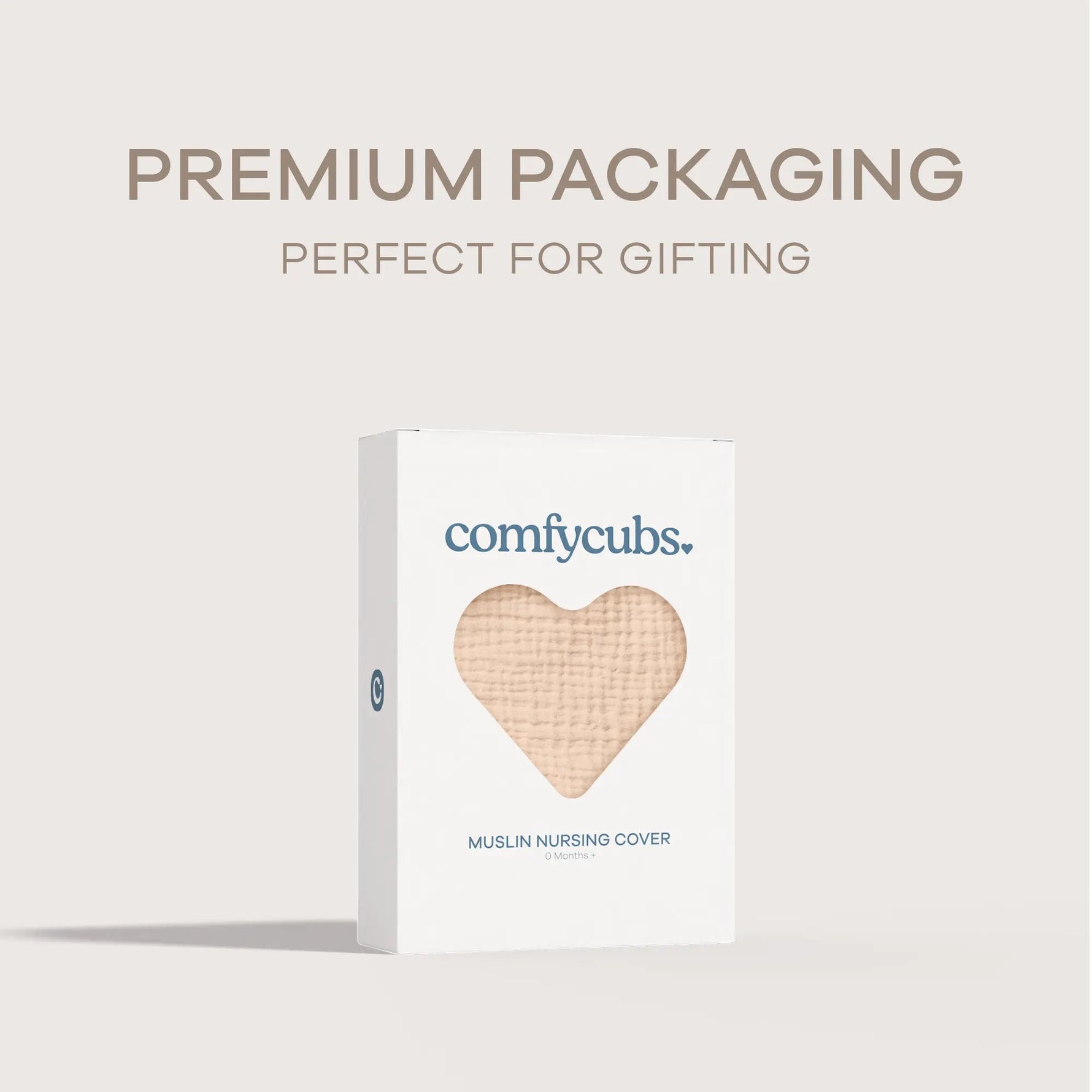 Comfy Cubs Muslin Nursing Cover, Pack of 1 in Cream - 