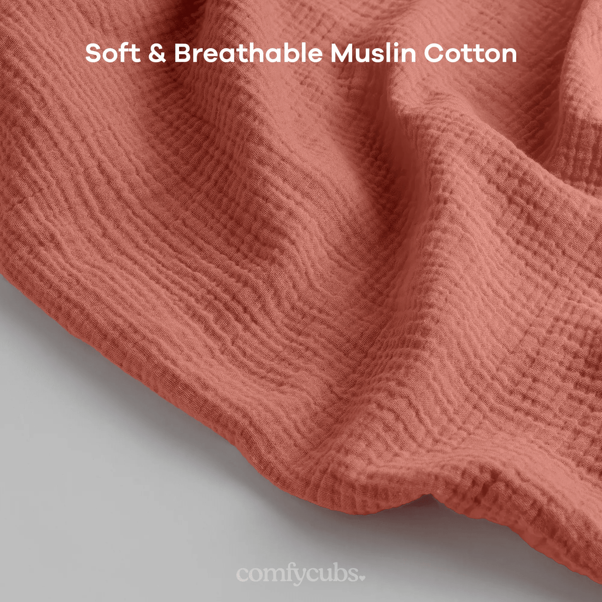 Comfy Cubs Muslin Nursing Cover, Pack of 1 in Dusty Rose - 