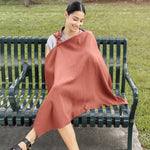 Comfy Cubs Muslin Nursing Cover, Pack of 1 in Dusty Rose - 