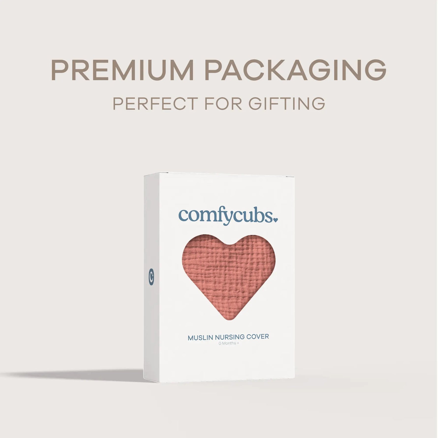 Comfy Cubs Muslin Nursing Cover, Pack of 1 in Dusty Rose - 