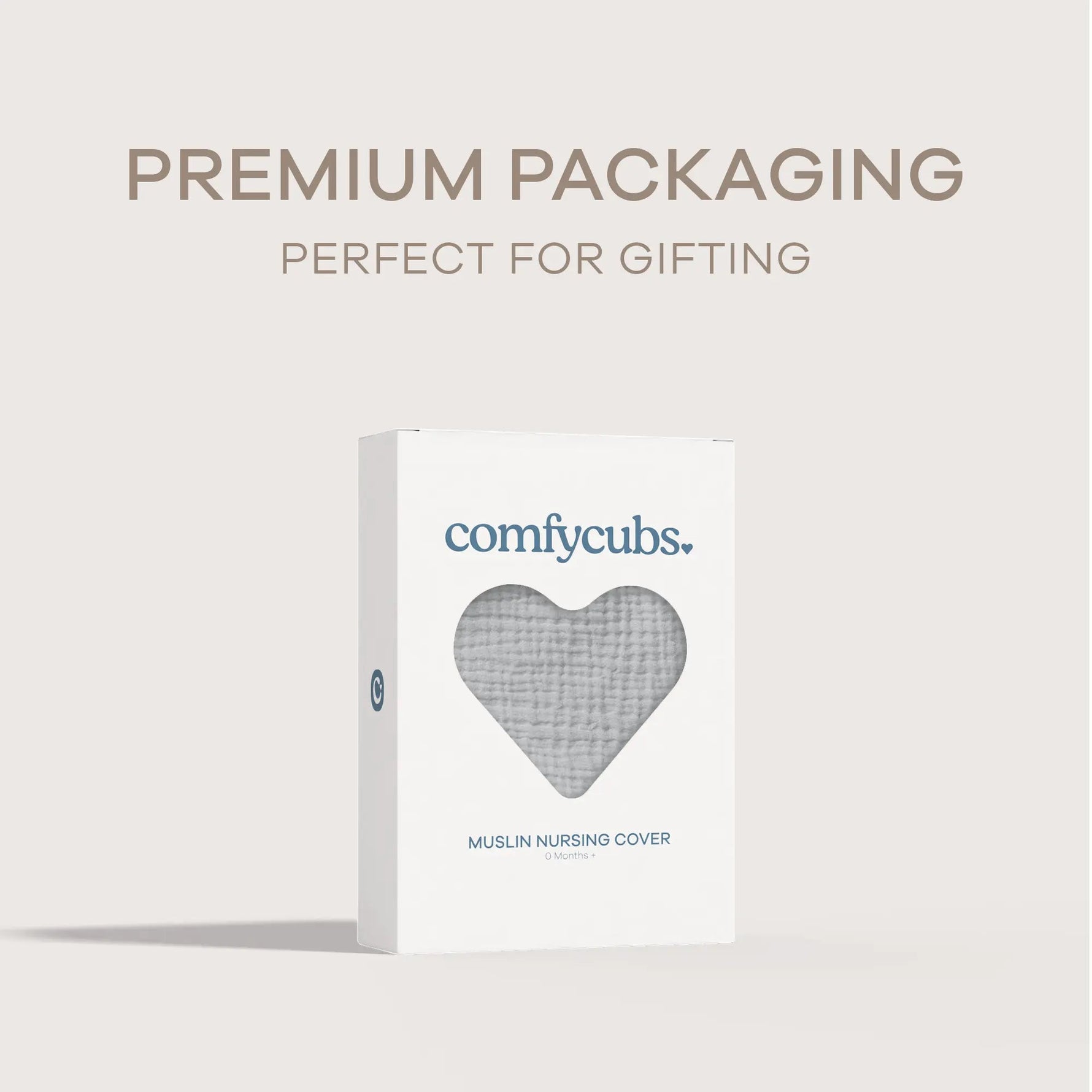 Comfy Cubs Muslin Nursing Cover, Pack of 1 in Heather Blue - 