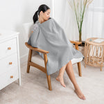 Comfy Cubs Muslin Nursing Cover, Pack of 1 in Heather Blue - 