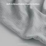 Comfy Cubs Muslin Nursing Cover, Pack of 1 in Heather Blue - 