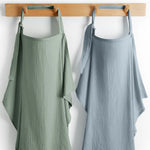 Comfy Cubs Muslin Nursing Cover, Pack of 2 in Fern and Pacific Blue - 