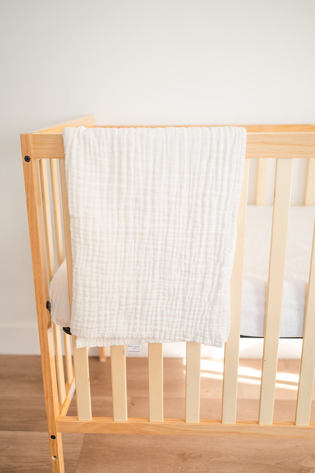 White Organic Muslin 6-Layer Blanket by Harp Angel Boutique