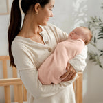 Comfy Cubs Muslin Swaddle Blankets, 42” x 42” in Blush, Bold Blush, Dusty Rose, Pack of 3 - 