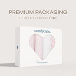 Comfy Cubs Muslin Swaddle Blankets 47” x 47” in Pink, 4 Pack - 