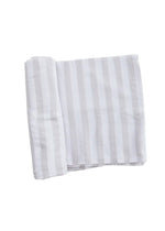Muslin Swaddle | Striped - White, Linens, Towel, Napkin, Scarf | Everetts Place