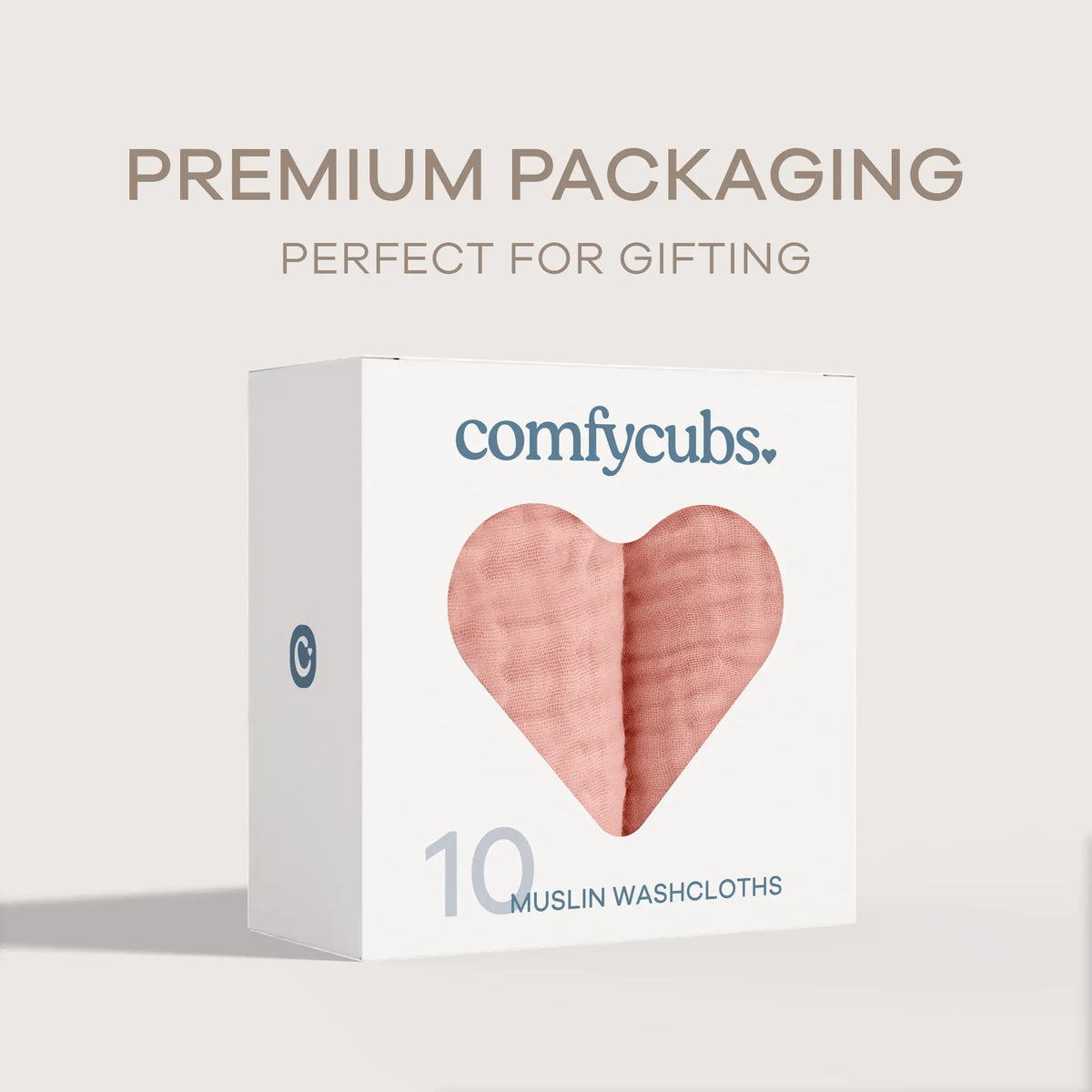 Comfy Cubs Muslin Washcloths in Bold Blush - 