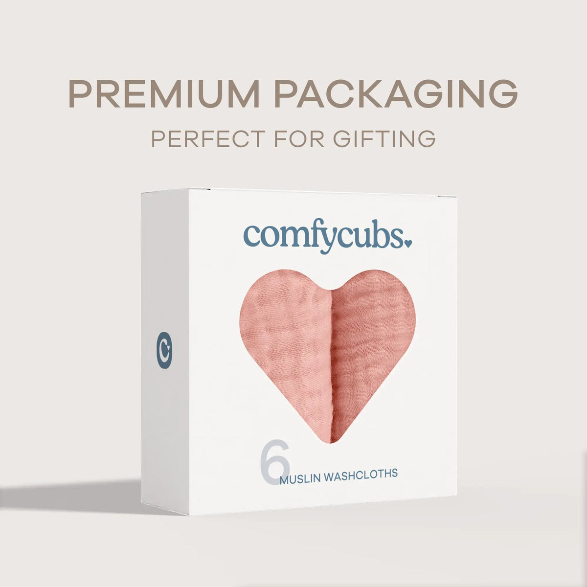 Comfy Cubs Muslin Washcloths in Bold Blush - 