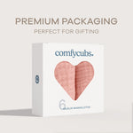 Comfy Cubs Muslin Washcloths in Bold Blush - 