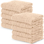 Comfy Cubs Muslin Washcloths in Cream - 