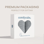 Comfy Cubs Muslin Washcloths in Heather Blue - 