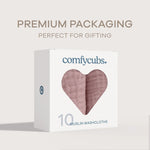 Comfy Cubs Muslin Washcloths in Mauve - 