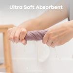 Comfy Cubs Muslin Washcloths in Mauve - 