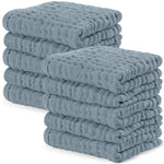 Comfy Cubs Muslin Washcloths in Pacific Blue - 