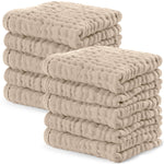 Comfy Cubs Muslin Washcloths in Sand - 