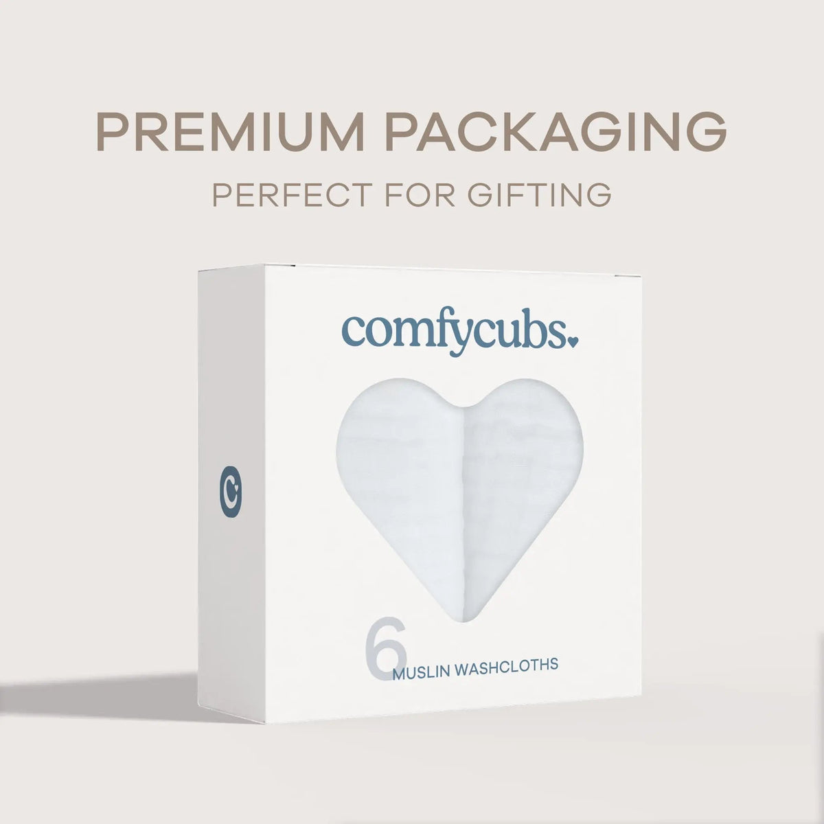 Comfy Cubs Muslin Washcloths in White - 