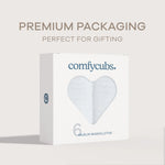 Comfy Cubs Muslin Washcloths in White - 