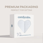 Comfy Cubs Muslin Washcloths in White - 