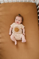 Mebie Baby Mustard Bamboo Stretch Crib Sheet Mebie Baby Soft Easy Care Sleep - 