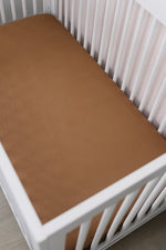 Mebie Baby Mustard Bamboo Stretch Crib Sheet Mebie Baby Soft Easy Care Sleep - 
