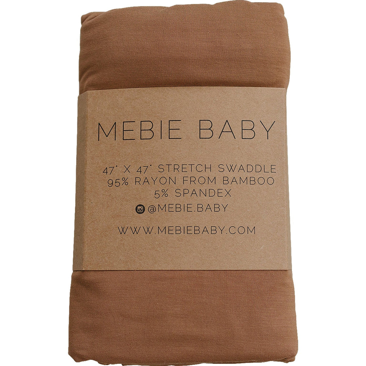 Mebie Baby Mustard Bamboo Stretch Swaddle By Mebie Baby Lightweight Breathable - 