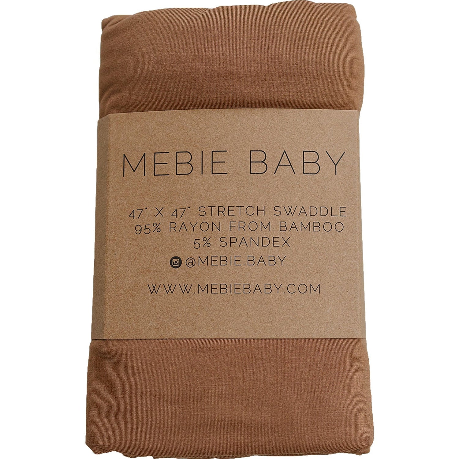 Mebie Baby Mustard Bamboo Stretch Swaddle By Mebie Baby Lightweight Breathable - 