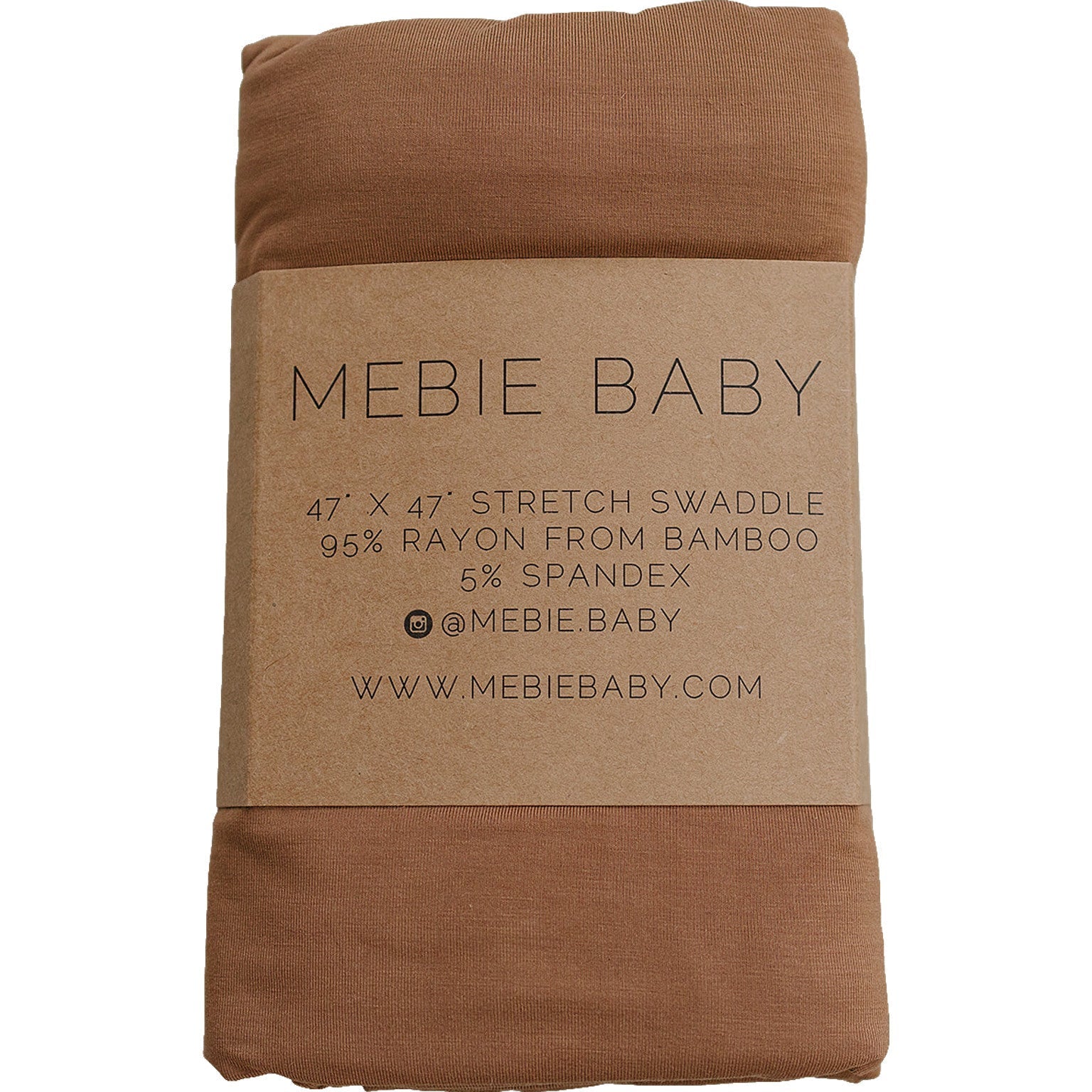 Mebie Baby Mustard Bamboo Stretch Swaddle By Mebie Baby Lightweight Breathable - 