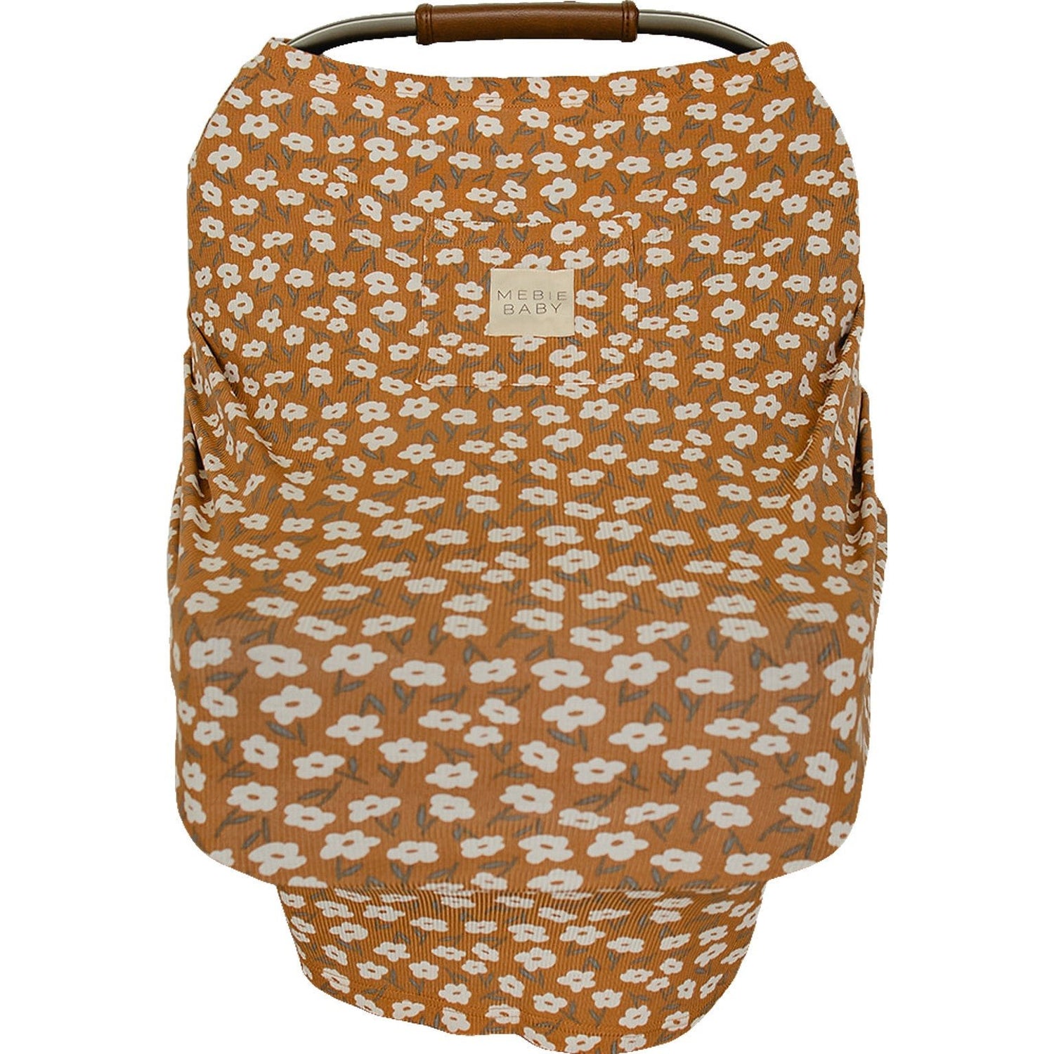 Mebie Baby Mustard Floral Bamboo Multi - Use Cover - 