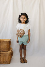 Mebie Baby Mustard Floral Mini Fanny Pack For Kids By Mebie Baby - 