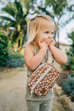 Mebie Baby Mustard Floral Mini Fanny Pack For Kids By Mebie Baby - 