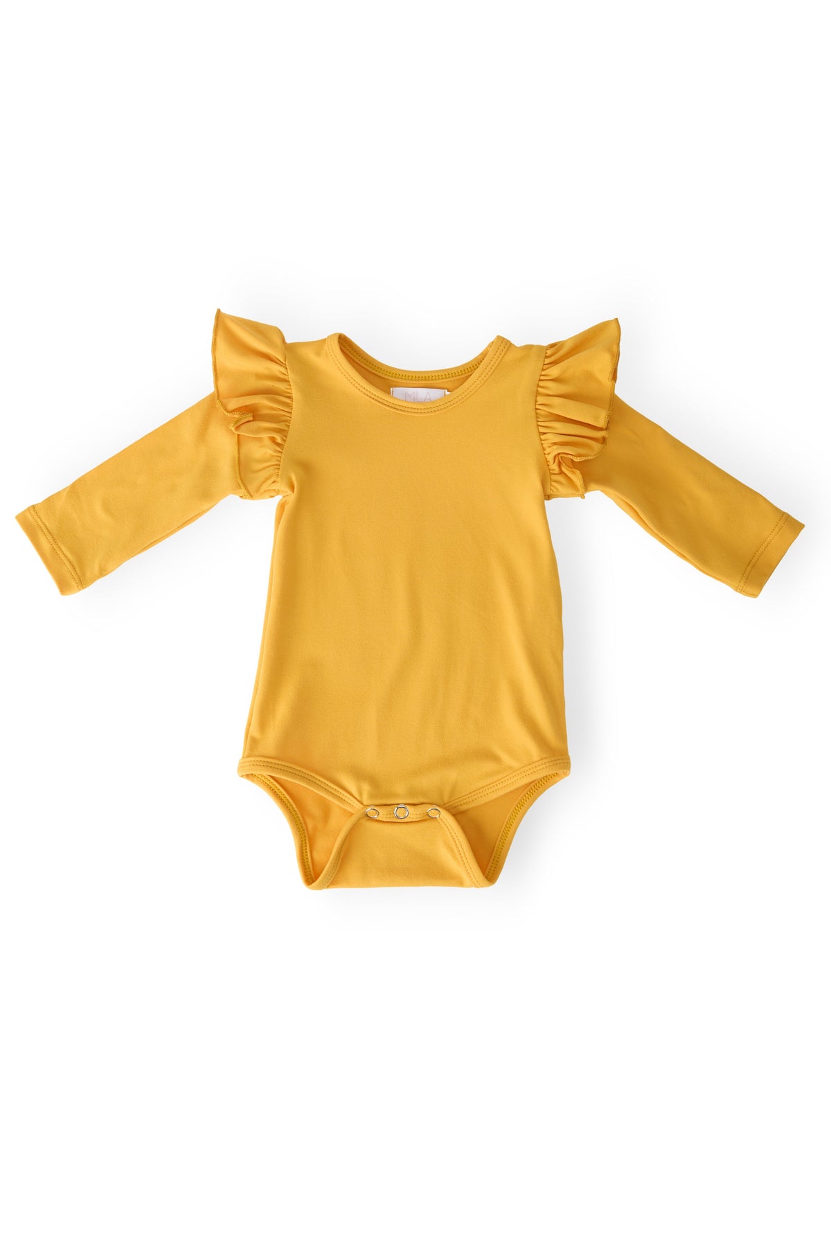 Mustard L/S Flutter Bodysuit - Clothing | Everetts Place