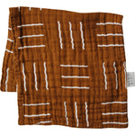 Mebie Baby Mustard Mudcloth Muslin Burp Cloth for Newborns by Mebie Baby - 