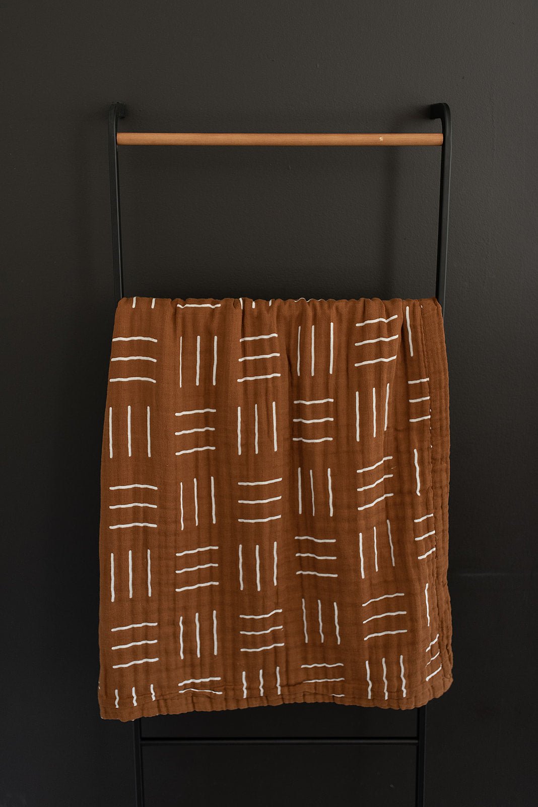 Mebie Baby Mustard Mudcloth Muslin Quilt For Nursery And Toddler Bed - 