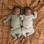 Mebie Baby Mustard Mudcloth Muslin Quilt For Nursery And Toddler Bed - 