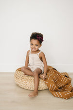 Mebie Baby Mustard Mudcloth Muslin Quilt For Nursery And Toddler Bed - 